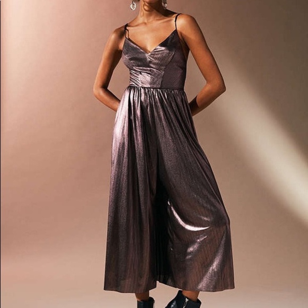 Urban Outfitters Glinda Metallic Jumpsuit